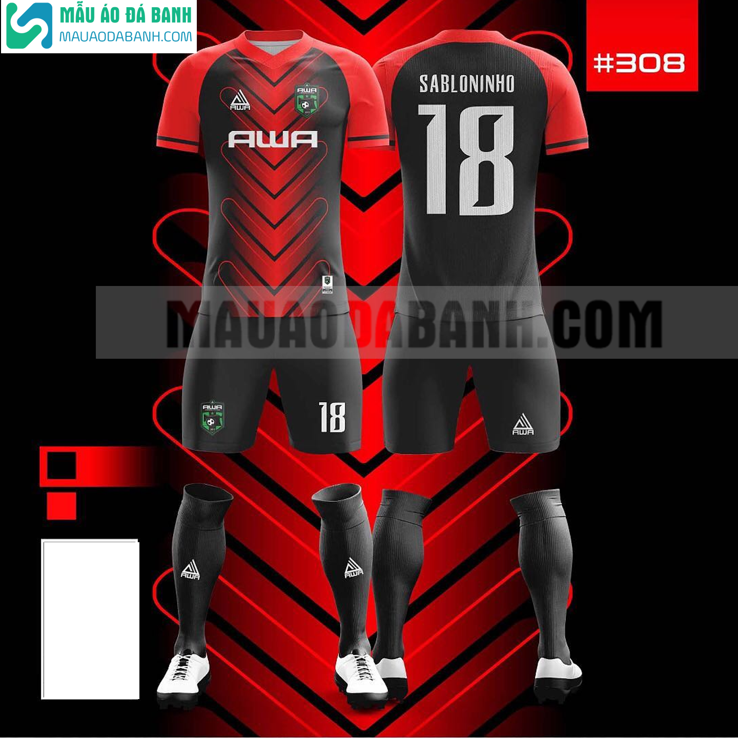 Mẫu áo bóng đá đẹp 2021 tại phú yên MADB308