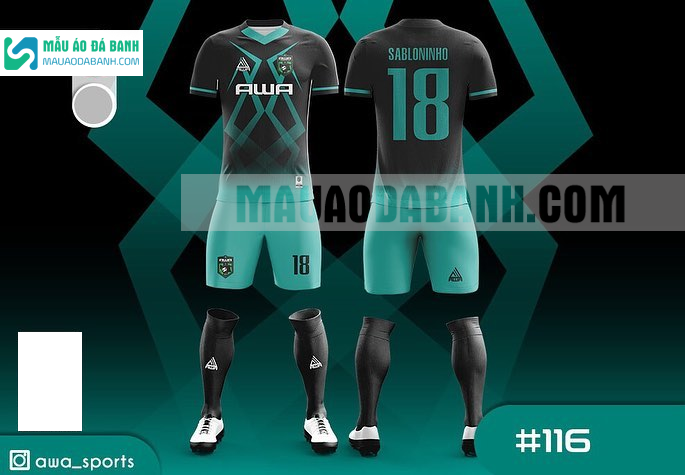 Mẫu áo bóng đá thiết kế chính hãng tại cà mau MADB116