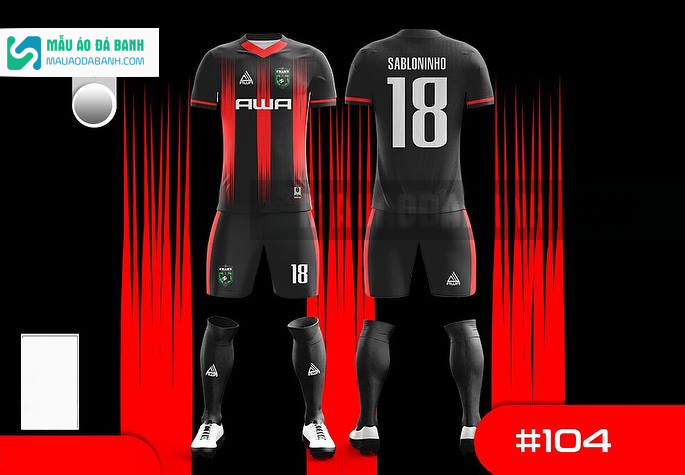 Mẫu áo bóng đá thiết kế chính hãng tại hưng yên MADB104
