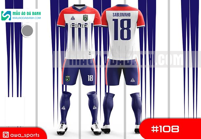 Mẫu áo bóng đá thiết kế chính hãng tại vĩnh long MADB108