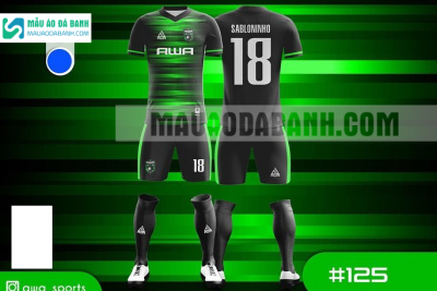 Mẫu áo bóng đá thiết kế trường học viện khoa học quân sự MADB125