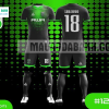 Mẫu áo bóng đá thiết kế trường học viện quản lý giáo dục MADB129