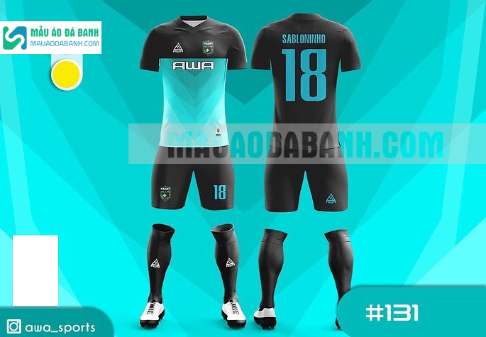 Mẫu áo bóng đá thiết kế trường học viện tài chính MADB131